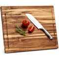 WALDWERK Large Teak Wood Cutting Board (18 x 14 x 1.2") - Solid Wood Cutting Board - Large Teak Wood Chopping Board - Wooden Butcher Block for Kitchen