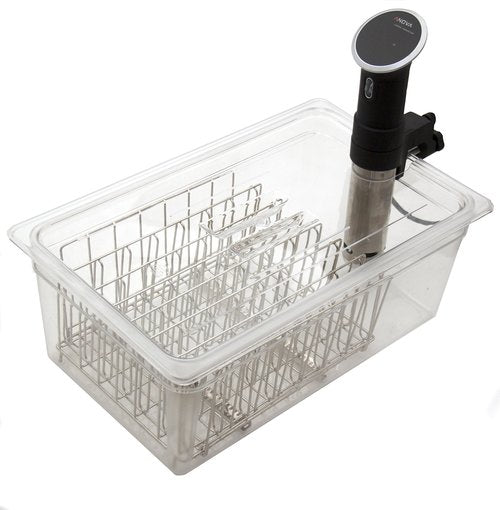 LIPAVI L20 Sous Vide Rack | Fits 26qt LIPAVI C20 Container | Heavy-Duty 316L Stainless Steel | Premium Rust-Proof Design for Even Cooking | Adjustable Dividers
