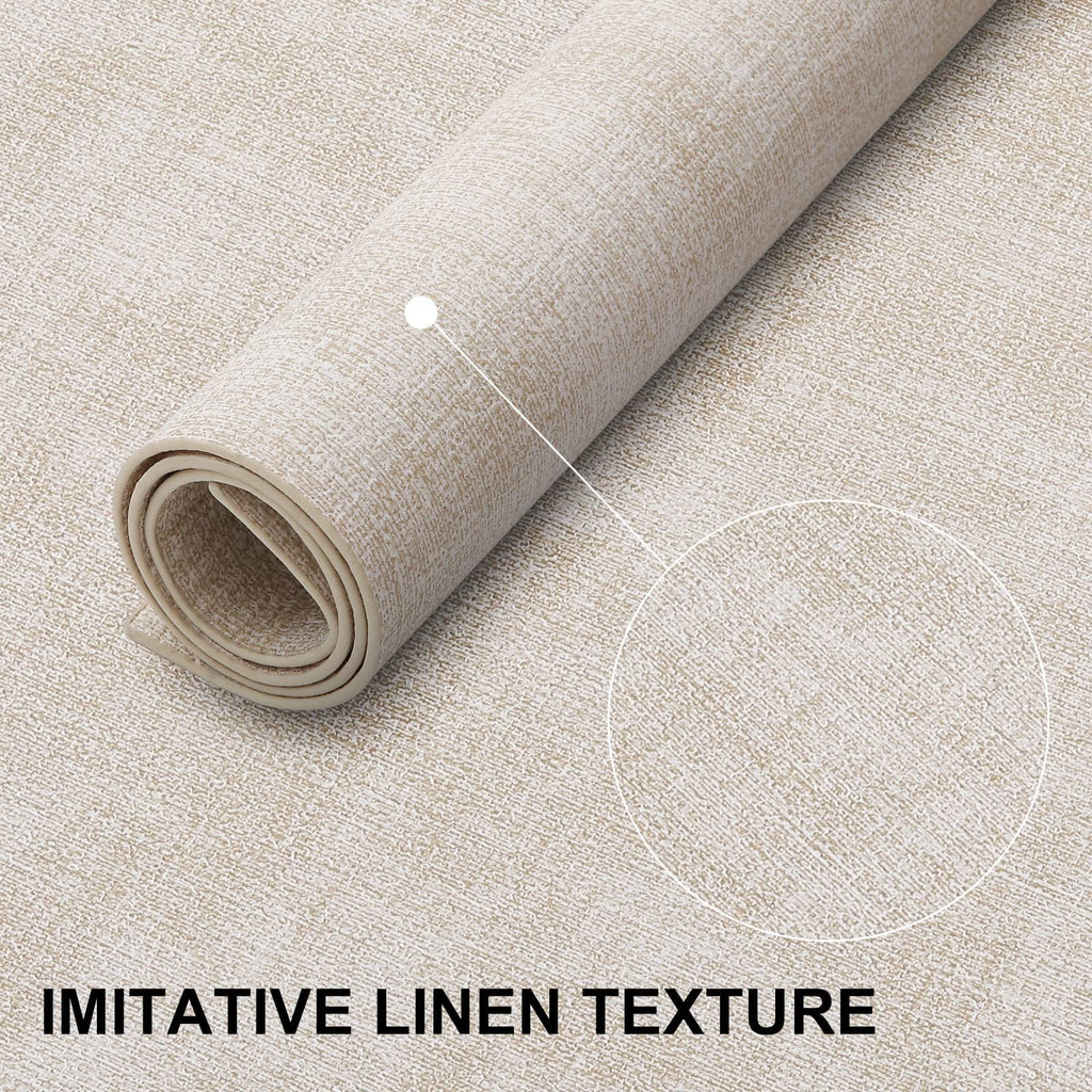 homing Faux Leather Heat Resistant Placemats 6 Packs, Waterproof Wipeable Dining PU Place Mats for Indoor & Outdoor, Easy to Clean, Beige
