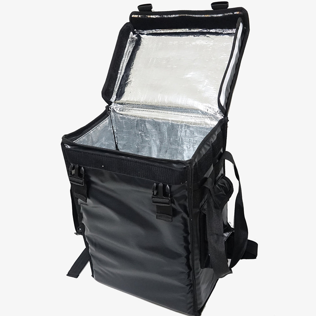 Packir PK-34V: Small Food Delivery Backpack for Hot and Cold 13" L x 9" W x 18" H, Beverage Delivery Carrier, Drinking/Coffee Take Out Delivery Box, Thermal Bags, Top Loading