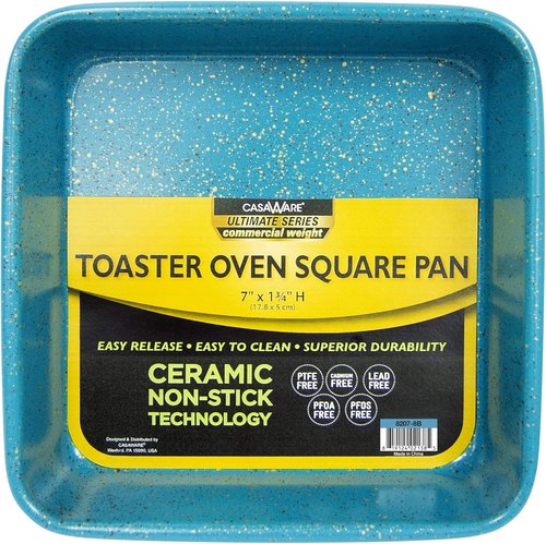 CasaWare 3pc Ultimate Series Bakeware Set - Commercial Weight | Blue Granite Finish