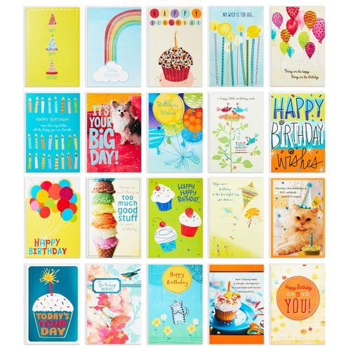 Hallmark Pack of 24 Handmade Assorted Boxed Greeting Cards, Herringbone Pattern—Birthday, Baby Shower, Wedding, Sympathy, Thinking of You, Thank You Cards & Birthday Cards Assortment