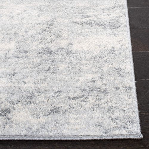 SAFAVIEH Brentwood Collection 6' x 9' Ivory/Grey BNT822A Modern Abstract Non-Shedding Living Room Bedroom Dining Home Office Area Rug