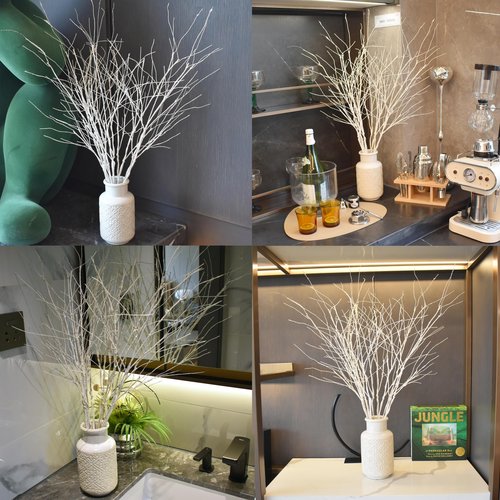 ChopiLine10PCS Lifelike Curly Willow Branches for Tall Vase Fillers Artificial Branches Bendable Twigs, 30.7 Inches Fake Branches Dry Flowers Stems DIY Fall Branches Home Farmhouse Vase Decor