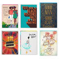 Hallmark Mahogany Birthday Cards Assortment, Here's to You (6 Cards with Envelopes)