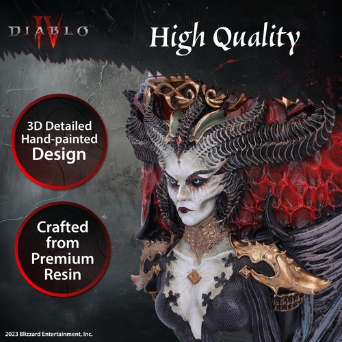 Nemesis Now Diablo IV Lilith Goblet, 19.5cm, Officially Licensed, Hand-Painted and Giftable, Premium Quality Collectible Chalice