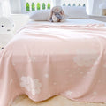 AmyHomie Cooling Blanket for Kids, Soft Comfy Summer Throw Blanket for Hot Sleepers, Girls & Boys (1-12 Years), Pink Cloud (50x60in)