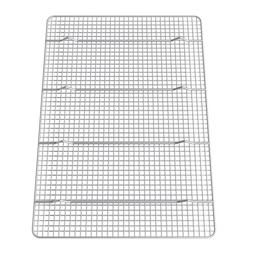 Stainless Steel Wire Cooling Rack-14"x20"-Ultra Heavy Duty, Commercial Grade, Extra Large-Cool Cookies, Cakes & Bread-Perfect for Baking Meat & Bacon-Fits 3/4 Big Sheet Pan-Oven & Dishwasher Safe