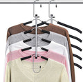 Clothes Hangers - Space-Saving Non-Slip Multi-Shirt Organizer | Foam Padded for Closet - 2 Pack