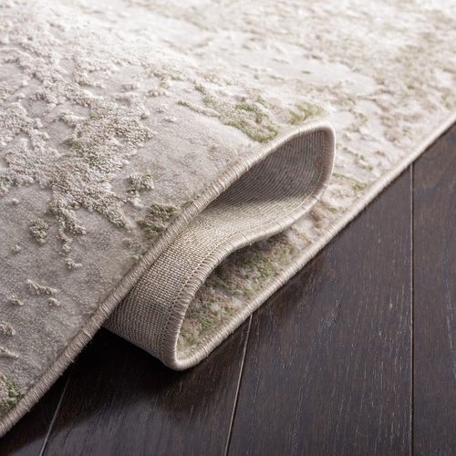 SAFAVIEH Meadow Collection Area Rug - 5'3" x 7'6", Beige & Sage, Modern Abstract Design, Non-Shedding & Easy Care, Ideal for High Traffic Areas in Living Room, Bedroom (MDW585C)