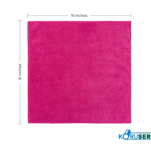 KORUSER Microfiber Cleaning Cloths - Reusable and Washable - Multi Purpose Indoor/Outdoor Cleaning/Dusting/Polishing on Kitchen/Bathroom/Auto Surfaces (12 Pack/High Grammage)
