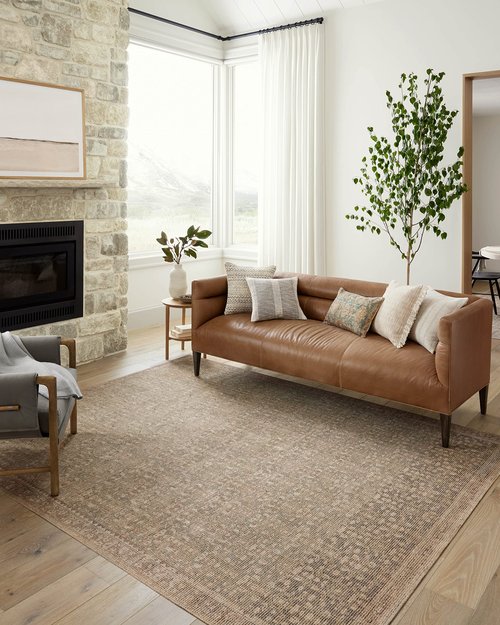 Loloi Angela Rose Aubrey Collection AUB-04 Sage/Bark 2'-6" x 12'-0", .19" Pile Height, Runner Rug