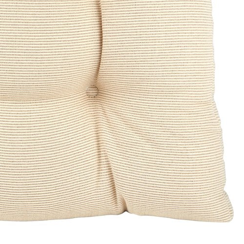 Klear Vu Saturn Non-Slip Seat Cushion, Assembled in The USA, Button-Tufted Pillow for Dining, Office, or Rocking Chair, Durable Fabric Cover, 18" x 20" x 3", Set of 2, Natural