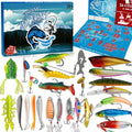 Fishing Advent Calendar 2025 - 24+1 Lures Set with Mystery Surprises | Perfect Gift for Men and Fishermen