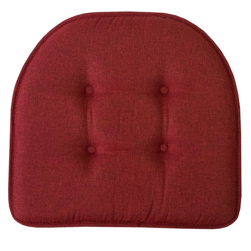 U-Shaped Memory Foam Chair Pad Cushion - 12 Pack, Wine