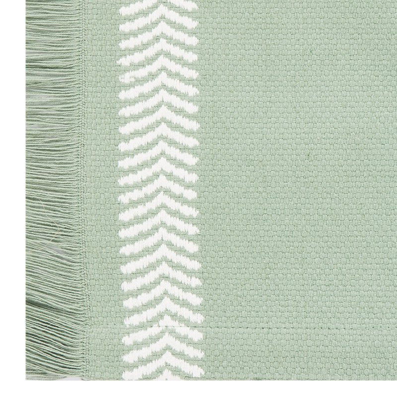 Global Woven Cotton Placemat Set - Hedge Green - 4 Pack - 14" x 19"