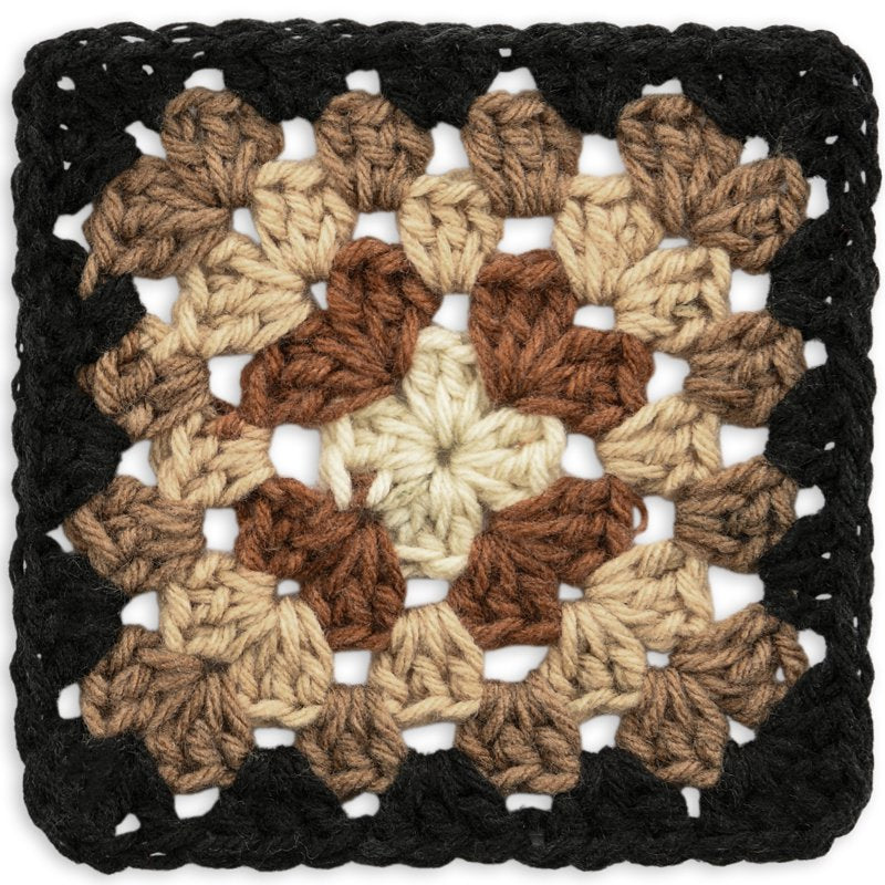 Red Heart All in One Granny Square Yarn - Espresso Variation