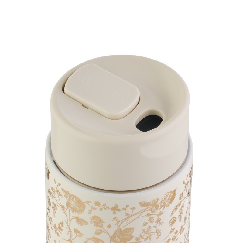 22 oz Insulated Stainless Steel Coffee Tumbler - Cream Floral