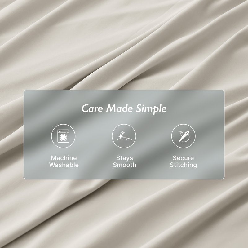 Breescape Essentials 4-Piece B-Cool Cooling Bed Sheets Set - King, Soft Taupe