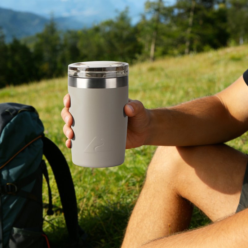 12oz Stainless Steel Insulated Travel Tumbler - Birch Gray