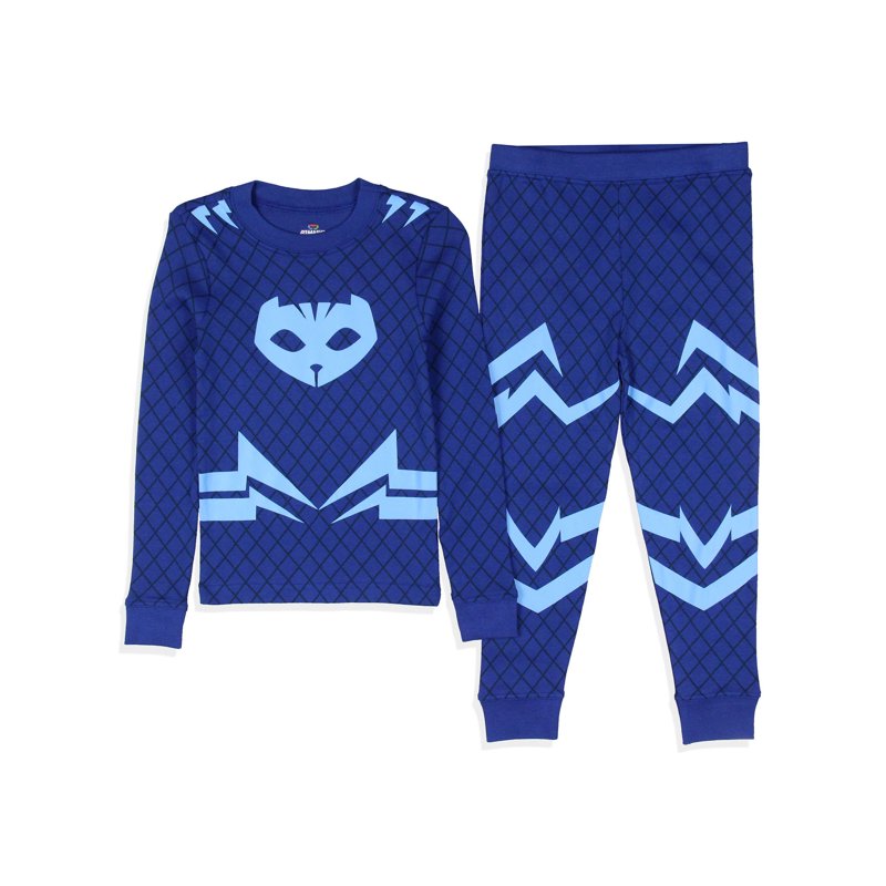 Blue Toddler Girls Boys PJ Masks Catboy Costume Pajama Set - 3T