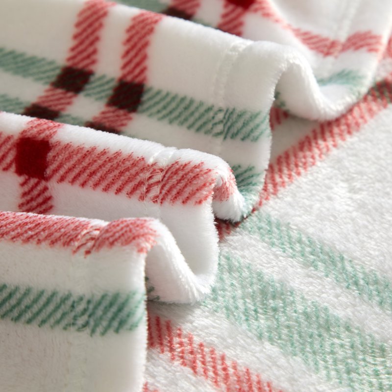 Holiday Time Christmas Plaid Plush Throw - 50x60 Inches, Multi-Colored, All Ages, Variation of THIS listing