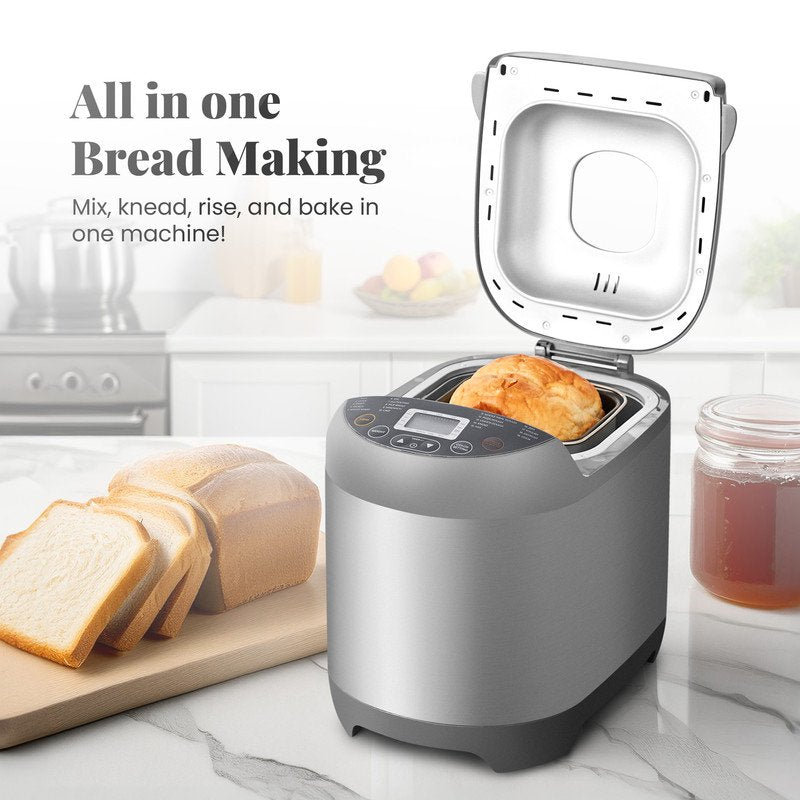 Programmable 2LB Bread Machine with 19 Functions