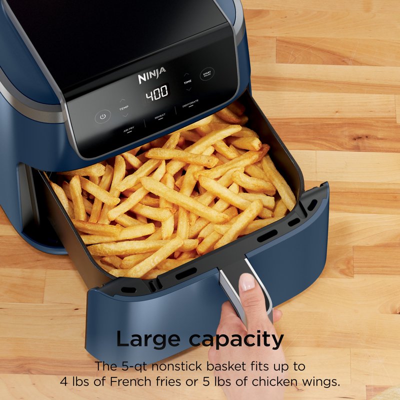 Ninja Air Fryer Pro XL 5-Qt - 3-in-1 Air Crisp Technology, Navy