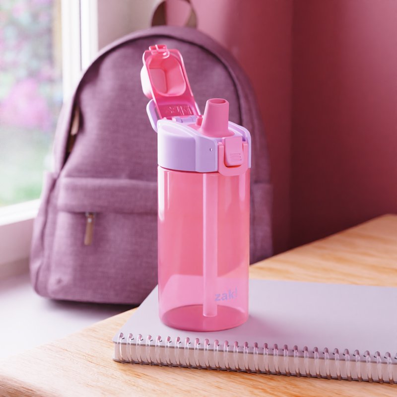 16oz Pink Jubilation Water Bottle - Durable & Leakproof