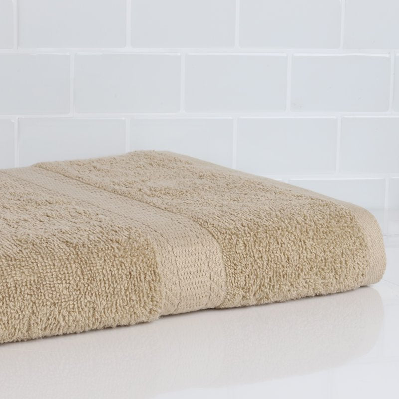 Mainstays Bath Sheet - 100% Cotton, Tan, Vallejo Variation, 30 x 60 in