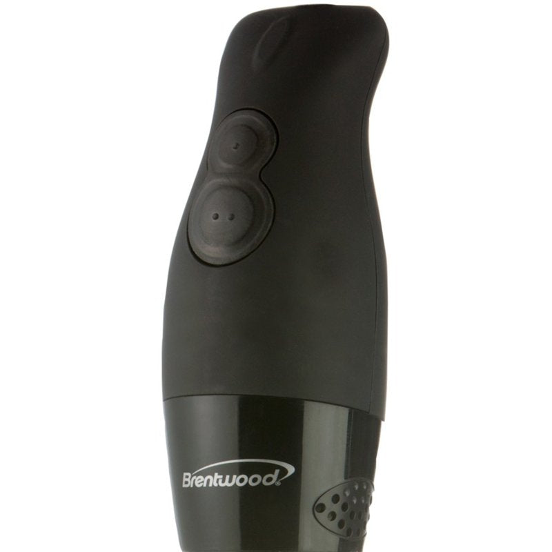 200-Watt Hand Blender with 2 Speeds & Stainless Steel Blades - Black