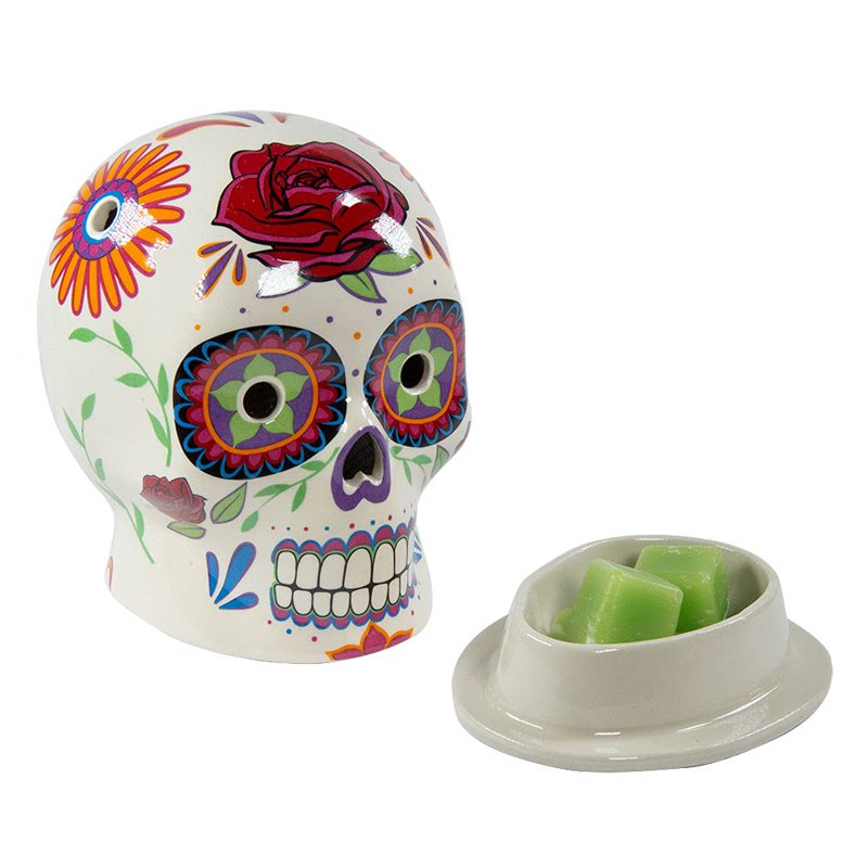 Wax Melt Warmer - Day of The Dead Flor De Muerto Scented Wax Cube Diffuser