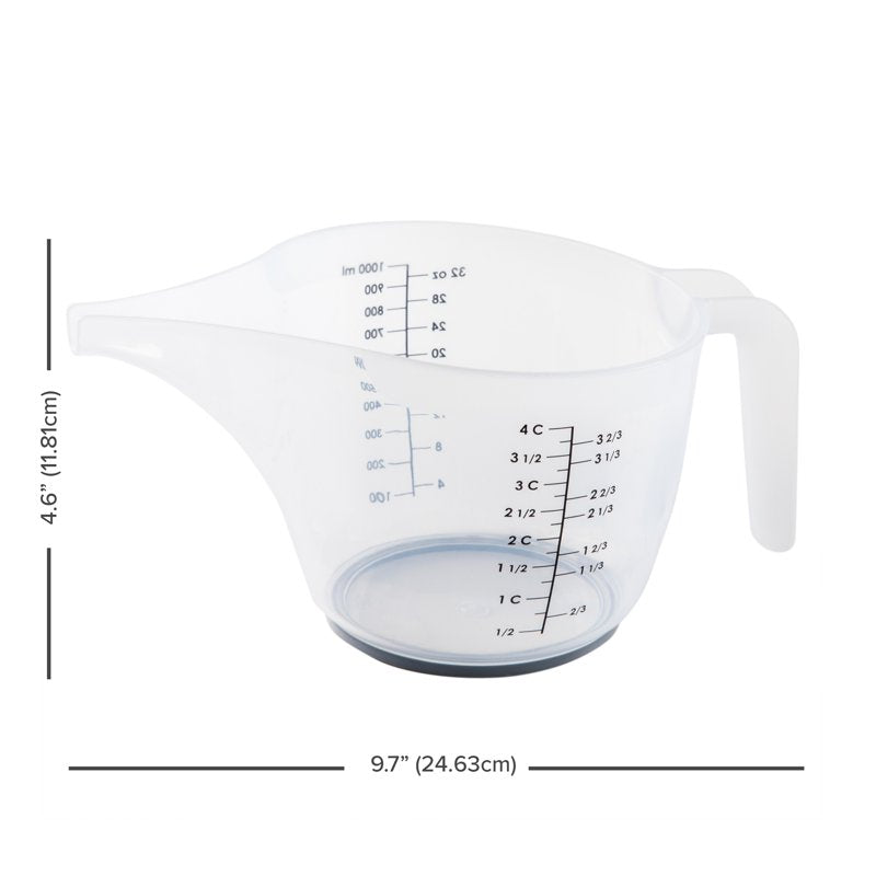 Precise Pour Measuring Pitcher - Clear, 4 Cup Capacity