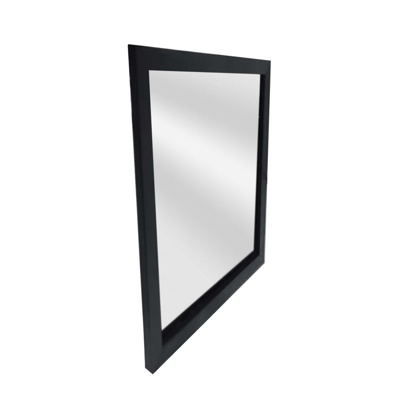 (2 Pack) Wall Mirror 16x16 Inch Black Framed Square Mirror for Bathroom Bedroom Entryway