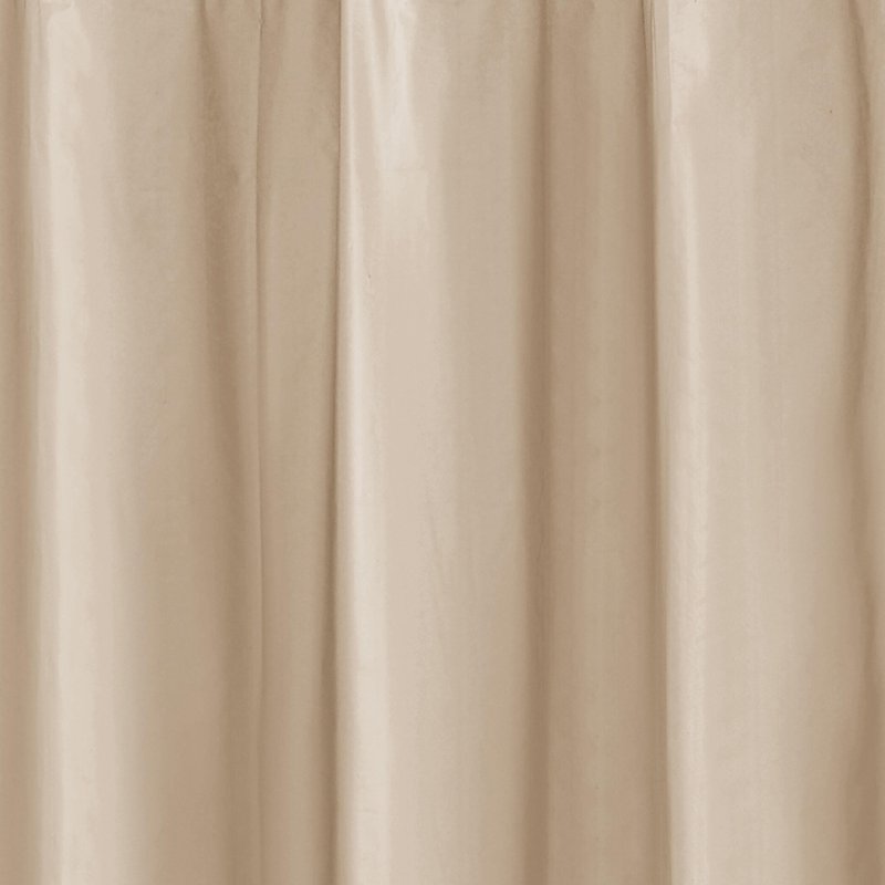 Taupe Heavyweight 6 Gauge PEVA Shower Liner - 72x72 Inches, Water-Repellent