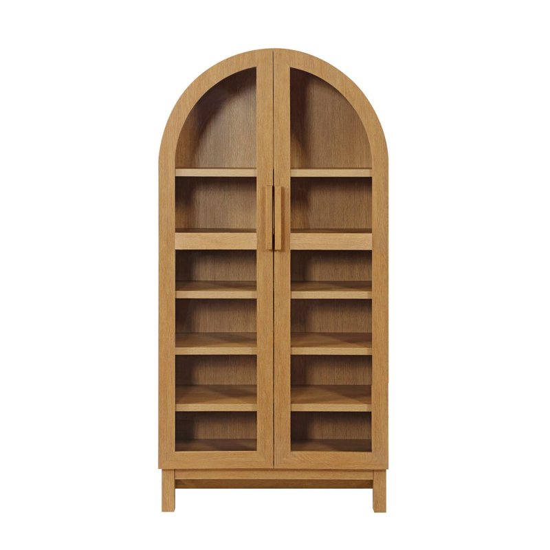 Better Homes & Gardens Juliet Arch Accent Cabinet - Light Honey Finish