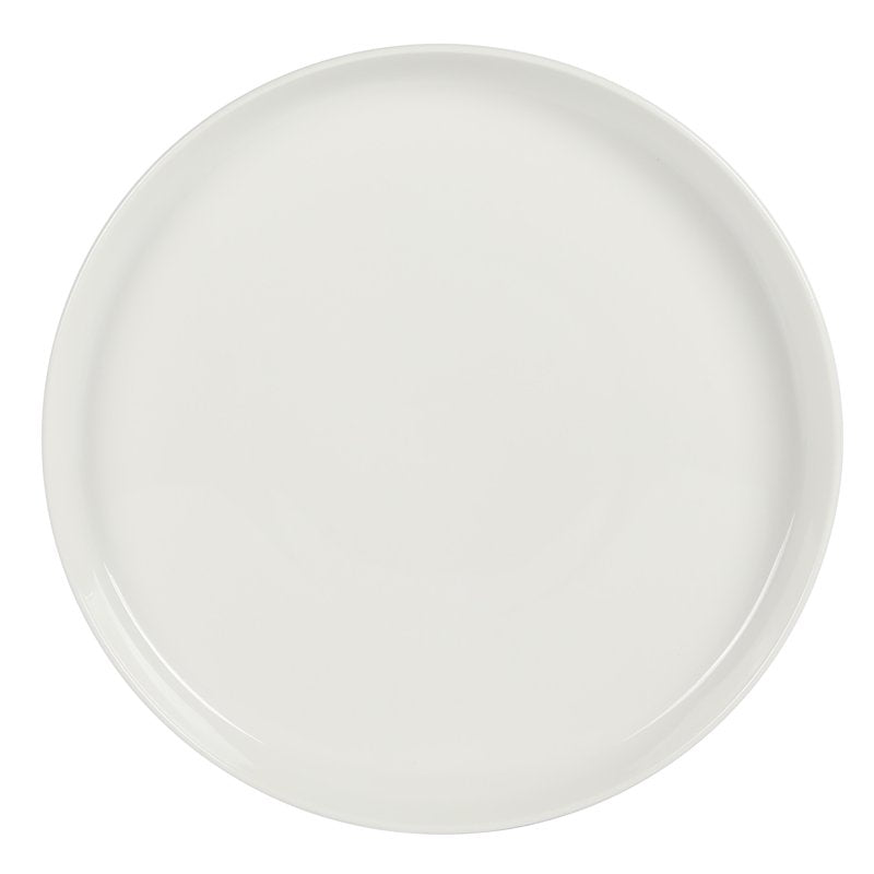 Rothenberg 16-Piece White Porcelain Dinnerware Set - Stackable