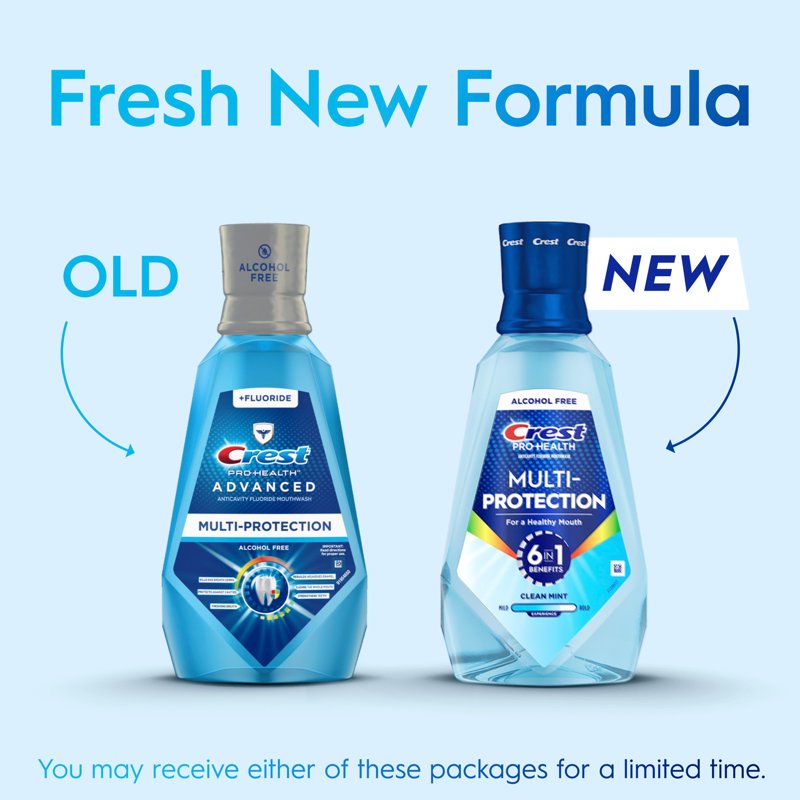 Pro-Health Multi-Protection Mouthwash - Alcohol-Free Anticavity Rinse 500mL