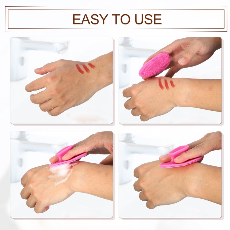 Silicone Face Scrubber Exfoliator Cleansing Brush - Multiple Colors
