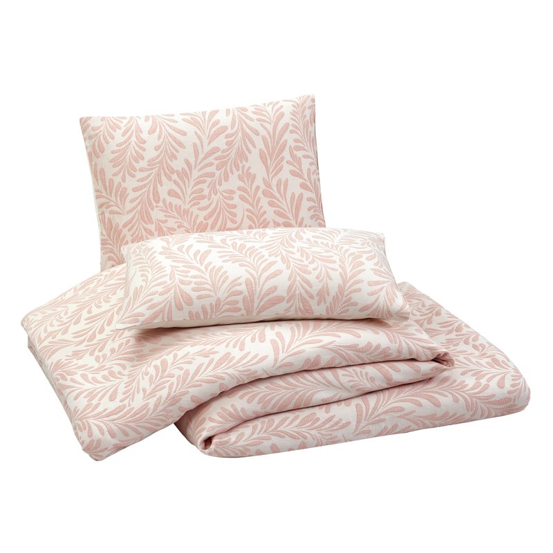 King Botanical Comforter Set with Shams - Blush 3-Piece Bedding