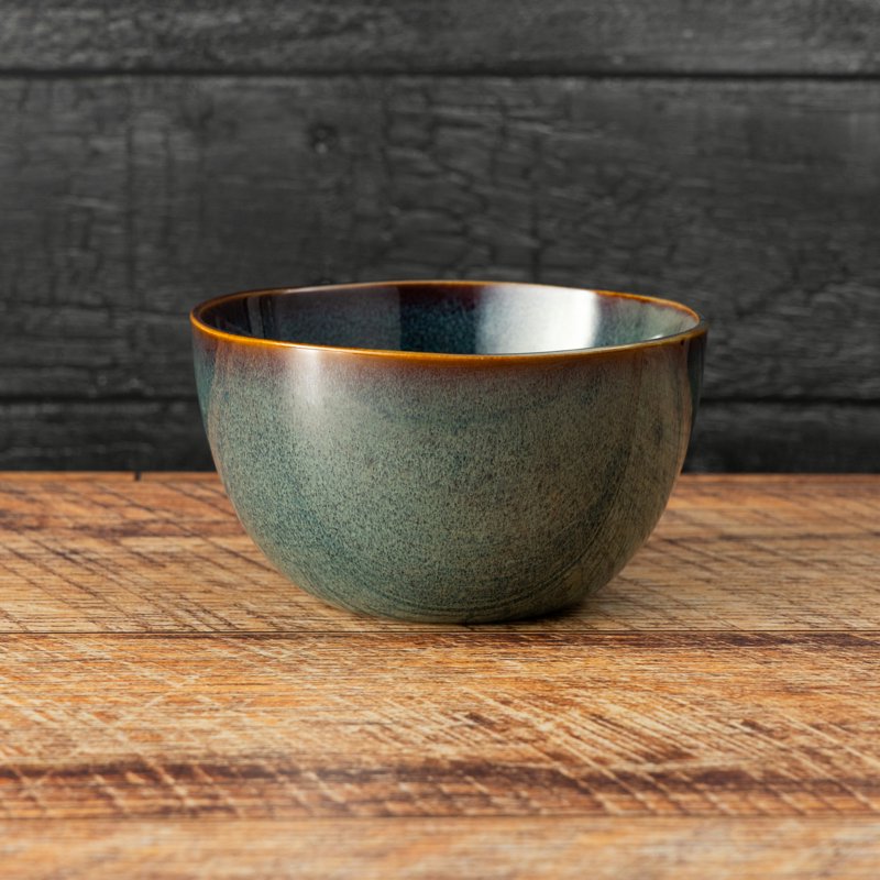 Reactive Ceramic Cereal Bowl - 2 Pack with Rustic Design