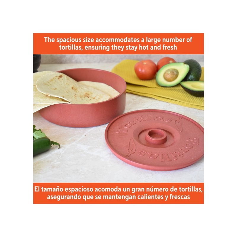 8-Inch Terracotta Tortilla Warmer - Single