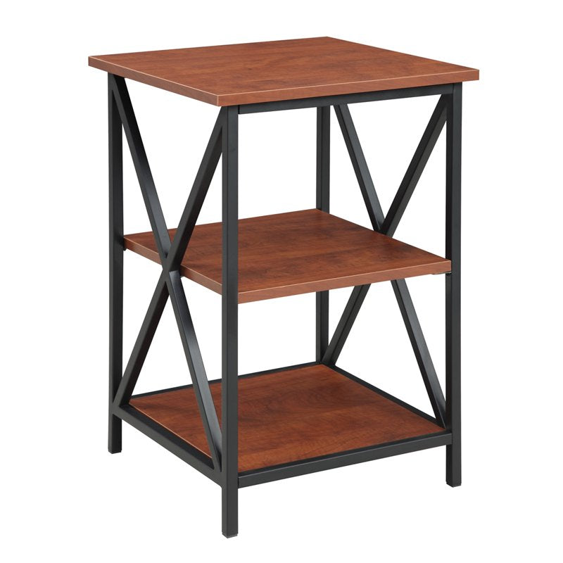Tucson 3-Tier End Table - Modern Accent Table with Open Shelving
