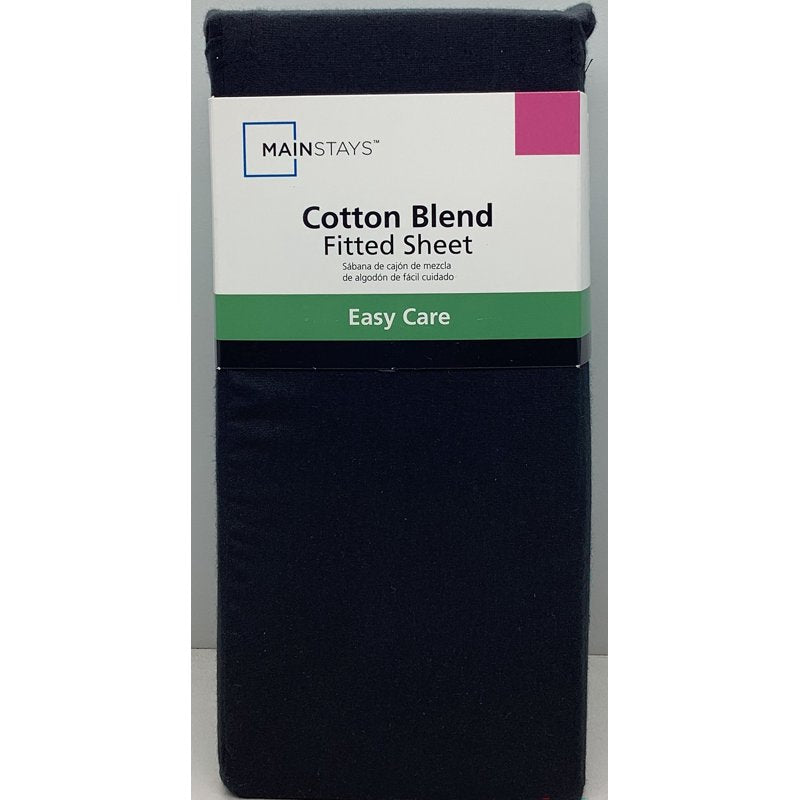 Mainstays Cotton Blend Fitted Sheet Queen Rich Black - 300 Thread Count Variation of THIS listing