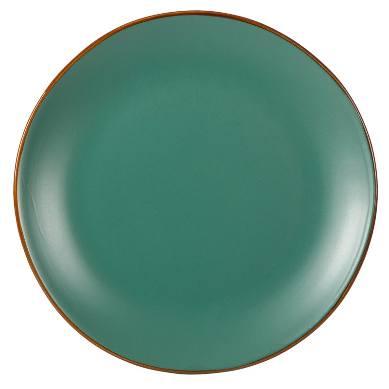 12-Piece Matte Green Ceramic Dinnerware Set - Hazeltine