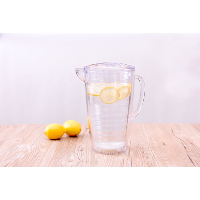 2.5 Quart Double Wall Clear Acrylic Pitcher - 4 Pack