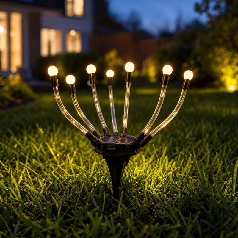 Solar Powered Ground Insertion Garden Light - Waterproof LED Pathway Decor - Variation of THIS listing