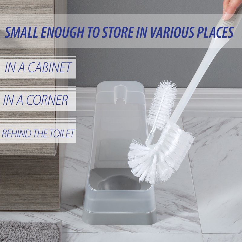 Bath Bliss Square Toilet Bowl Brush and Stand - Variation 1