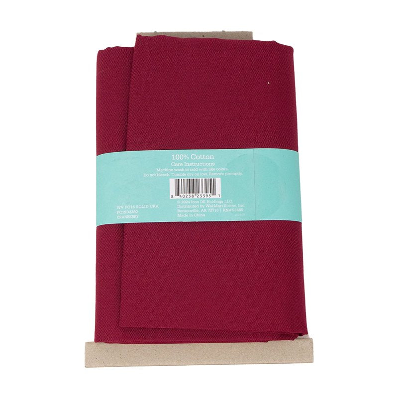 Cranberry Cotton Fabric 1 Yard for Quilting & Sewing - Waverly Inspirations