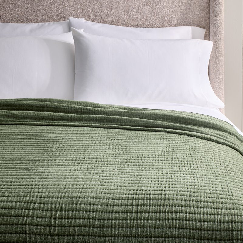 Full/Queen Size Chenille Gauze Bed Blanket - Cypress Tree Pattern, 90 x 96 in